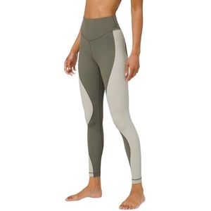 Lululemon Wade the Waters High Rise Paddle water Tight Grey Sage Green Sz 8 EUC
